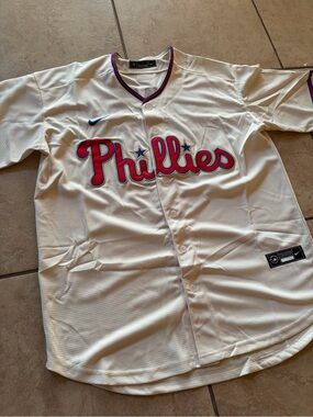 Nike Schwarber Phillies Cream